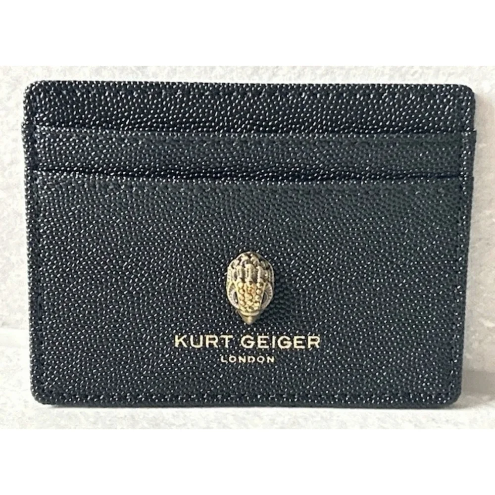 Kurt Geiger London Black Leather Kensington Card Holder